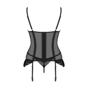 Serena Love Korsett & Tanga Schwarz von Obsessive