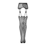 Garter Strümpfen S821 Schwarz von Obsessive | Fesselliebe.de