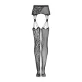 Garter Strümpfen S821 Schwarz von Obsessive