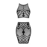 Top & Skirt Schwarz K101 von Obsessive | Fesselliebe.de
