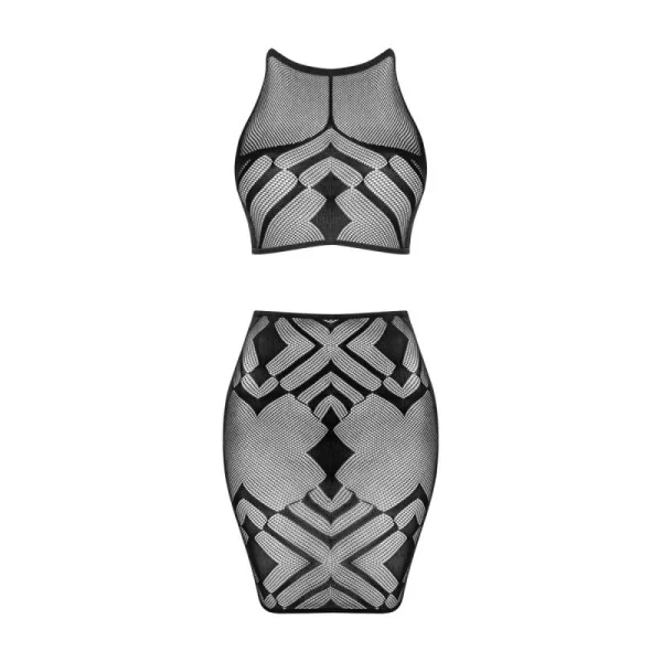 Top & Skirt schwarz K101 von Obsessive kaufen | Fesselliebe