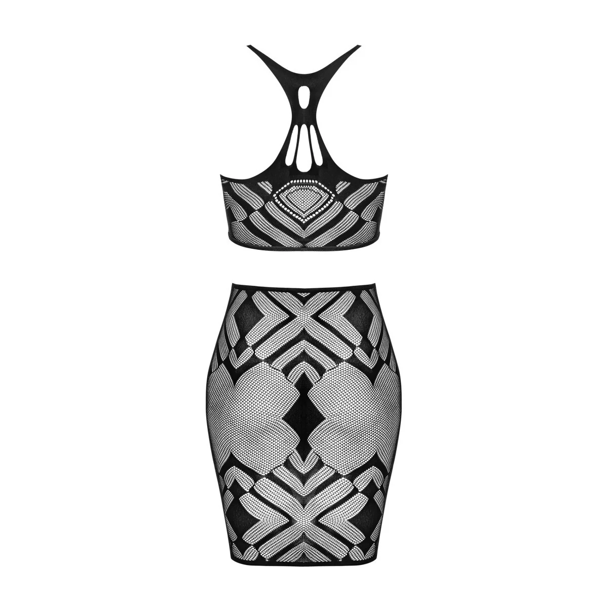 Top & Skirt schwarz K101 von Obsessive kaufen | Fesselliebe