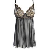 Babydoll & String Schwarz V-10399 von Axami | Fesselliebe.de