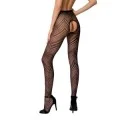 Strumpfhose offen (OUVERT Strumpfhose) Schwarz S010 von Passion-Exklusiv