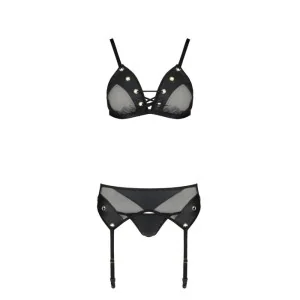 Nessy 3er Set Schwarz von Passion-Exklusiv