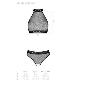 Moonlight 2er Set Schwarz von Passion-Exklusiv