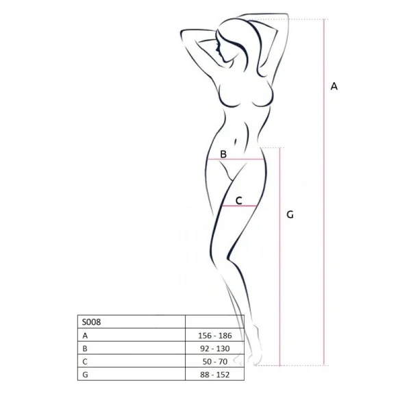 Strumpfhose offen (ouvert Strumpfhose) schwarz S008 von Passion-Exklusiv kaufen | Fesselliebe