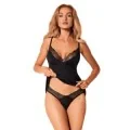 Bella Rou Top & Höschen Schwarz von Obsessive
