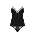 Bella Rou Top & Höschen Schwarz von Obsessive