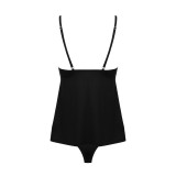 Bella Rou Top & Höschen Schwarz von Obsessive | Fesselliebe.de