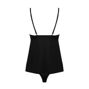 Bella Rou Top & Höschen Schwarz von Obsessive