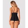 Bella Rou Top & Höschen Schwarz von Obsessive