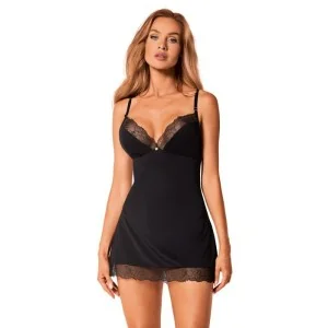 Bella Rou Chemise & Tanga schwarz von Obsessive kaufen | Fesselliebe