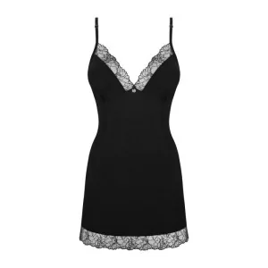 Bella Rou Chemise & Tanga Schwarz von Obsessive