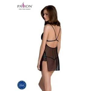 Deliena Chemise Schwarz von Passion-Exklusiv