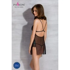 Deliena Chemise Schwarz von Passion-Exklusiv