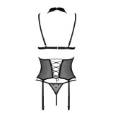 Dominica Korsett & Tanga Schwarz von Passion-Exklusiv | Fesselliebe.de
