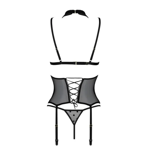 Dominica Korsett & Tanga schwarz von Passion-Exklusiv kaufen | Fesselliebe