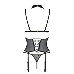 Dominica Korsett & Tanga Schwarz von Passion-Exklusiv