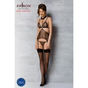 Dominica Korsett & Tanga Schwarz von Passion-Exklusiv