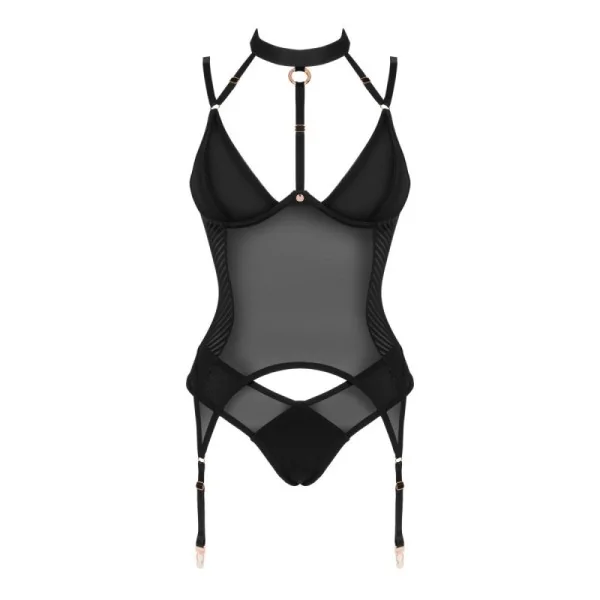 Brasica Korsett & Höschen schwarz von Obsessive kaufen | Fesselliebe