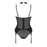 Brasica Korsett & Höschen Schwarz von Obsessive | Fesselliebe.de
