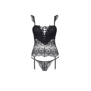 Alena Korsett & Tanga Schwarz von Beauty Night Fashion