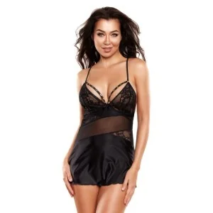 Babydoll & String schwarz V-10479 von Axami kaufen | Fesselliebe