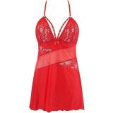 Babydoll & String Rot V-10469 von Axami | Fesselliebe.de