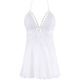 Babydoll & String Weiss V-10459 von Axami | Fesselliebe.de