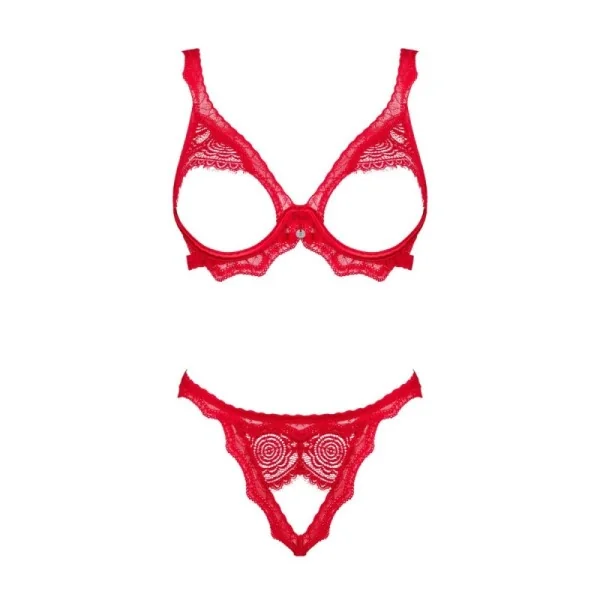 Bergamore 2er Set mit offenem BH von Obsessive kaufen | Fesselliebe