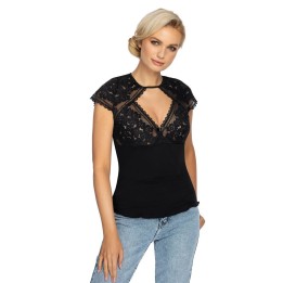 Gizela Shirt Schwarz von Róza | Fesselliebe.de