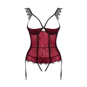 Denissa Korsett & Tanga Rot von Obsessive