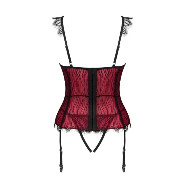 Denissa Korsett & Tanga rot von Obsessive kaufen | Fesselliebe