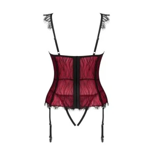 Denissa Korsett & Tanga Rot von Obsessive