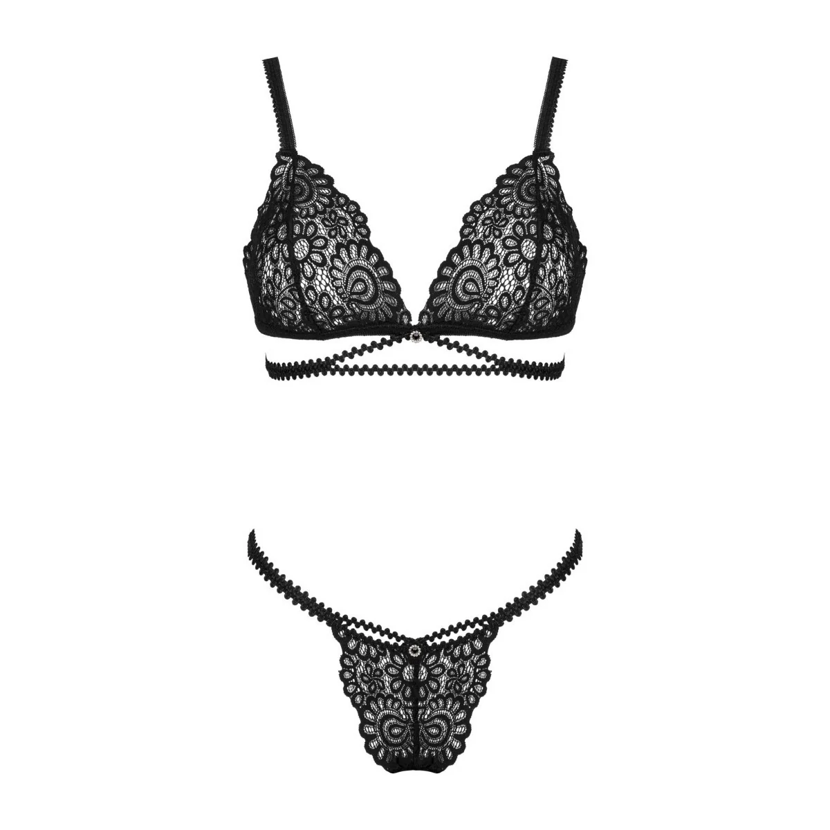 Dominnis 2er Set schwarz von Obsessive kaufen | Fesselliebe