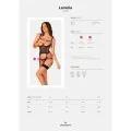 Lanelia Korsett & Tanga mit offenem Cuschwarz von Obsessive