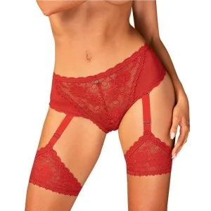 Belovya Garter Höschen Rot von Obsessive