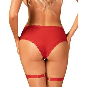 Belovya Garter Höschen Rot von Obsessive