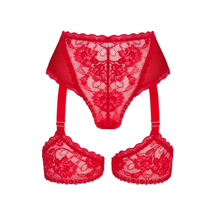 Belovya Garter Höschen Rot von Obsessive | Fesselliebe.de