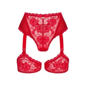 Belovya Garter Höschen Rot von Obsessive
