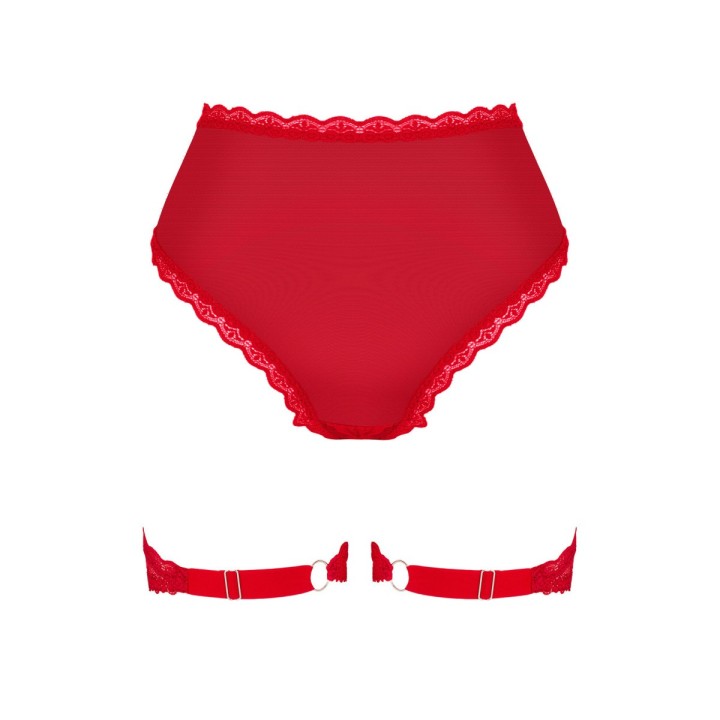 Belovya Garter Höschen Rot von Obsessive | Fesselliebe.de