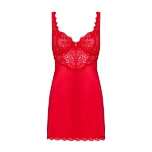 Amor Cherris Chemise & Tanga Rot von Obsessive