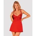 Amor Cherris Chemise & Tanga Rot von Obsessive