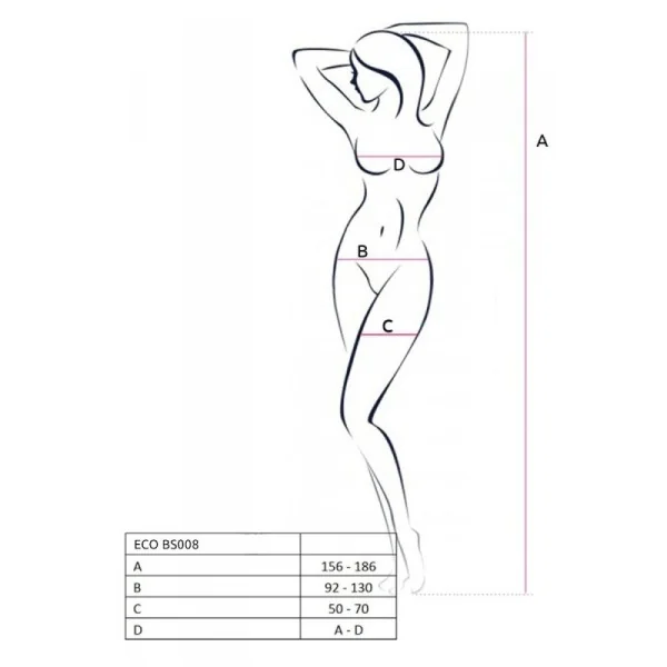 Eco Bodystocking Bs008 weiß von Passion Eco Collection kaufen | Fesselliebe