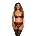 BH Schwarz-Rot mit Offenen Cups V-9881 von Axami