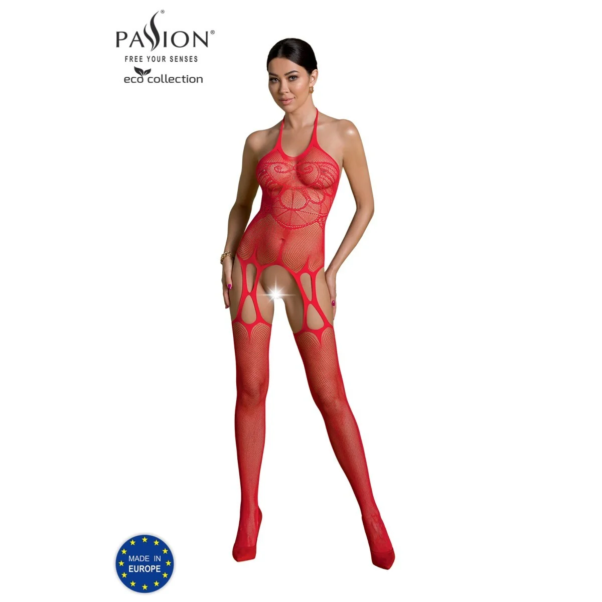 Eco Bodystocking Bs002 rot von Passion Eco Collection kaufen | Fesselliebe