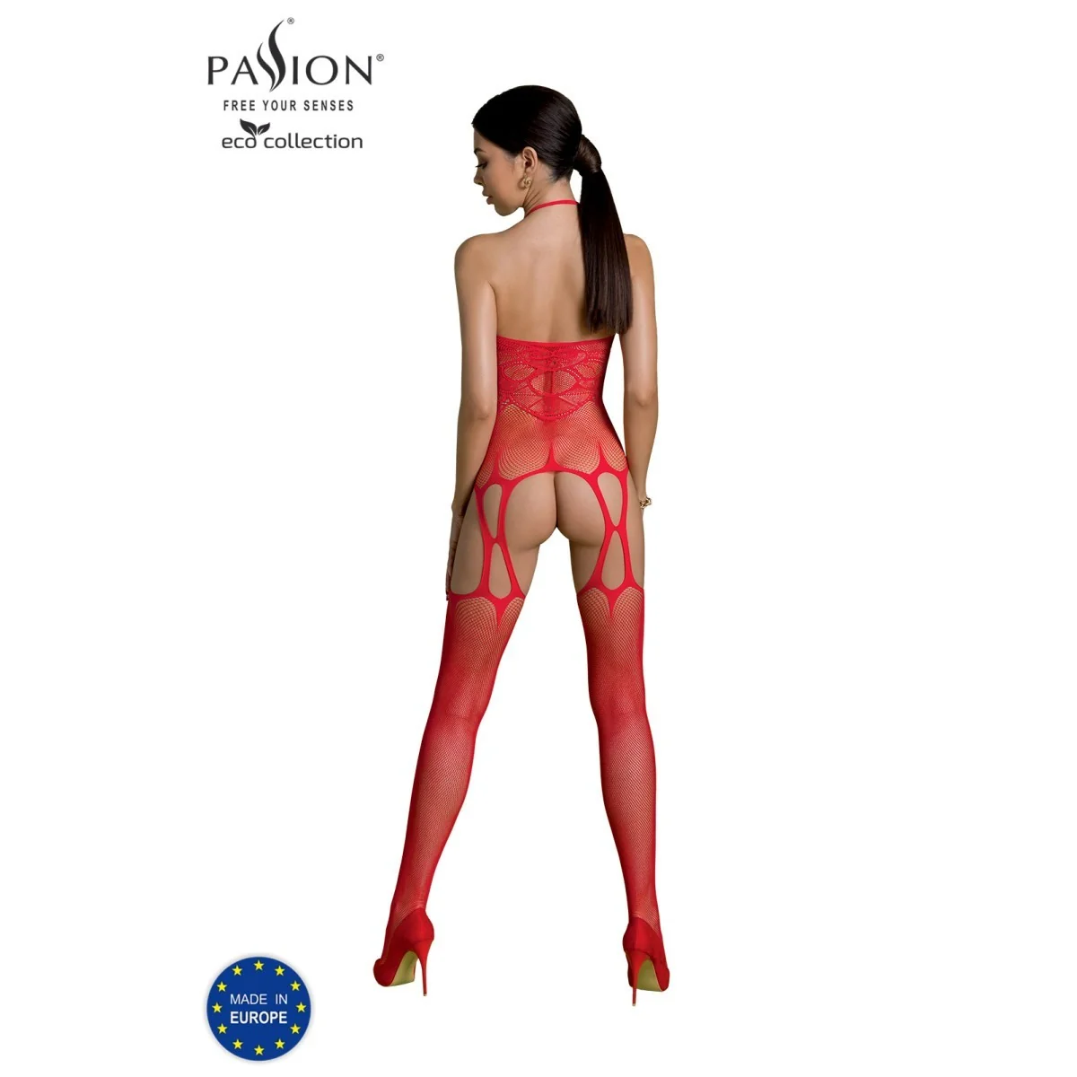 Eco Bodystocking Bs002 rot von Passion Eco Collection kaufen | Fesselliebe
