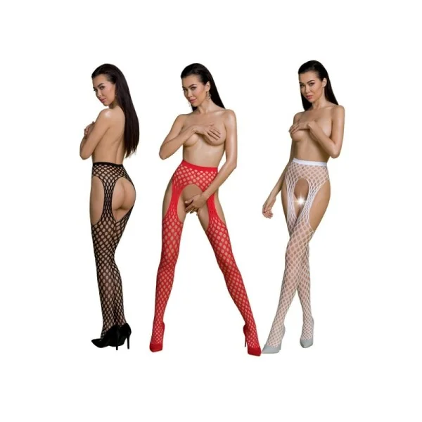 Eco Strumpfhose Ouvert S003 weiß von Passion Eco Collection kaufen | Fesselliebe