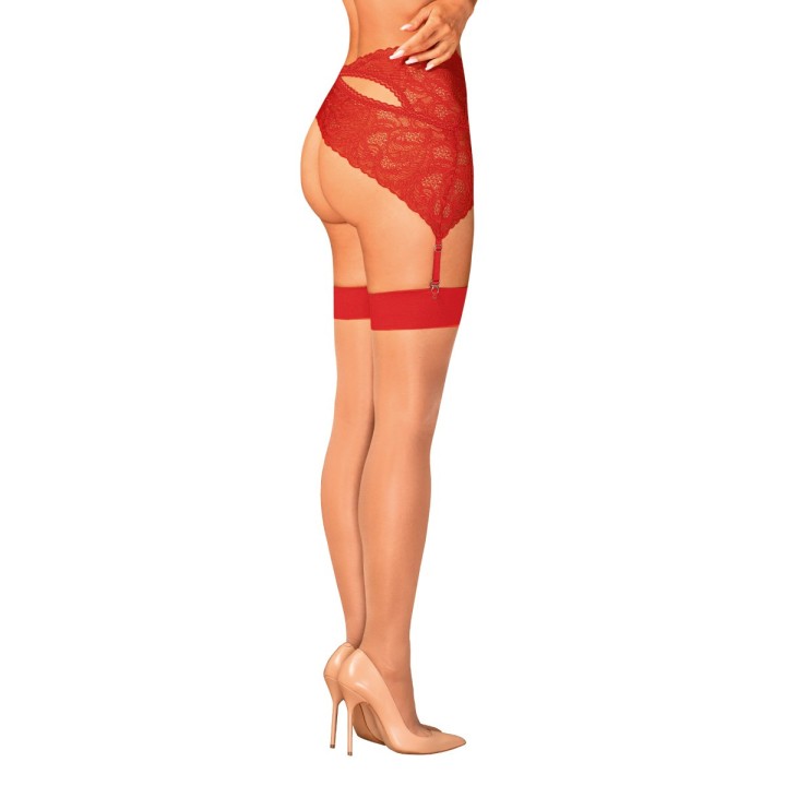 Strümpfe Nude-Rot S814 von Obsessive | Fesselliebe.de